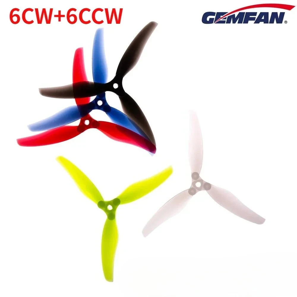 6Pairs(6CW+6CCW) Gemfan F5135 5.1X3.5X3 3-Blade Folding PC Propeller (Random Color)
6Pairs(6CW+6CCW) Gemfan F5135 5.1X3.5X3 3-Blade Folding PC Propeller (Random Color)