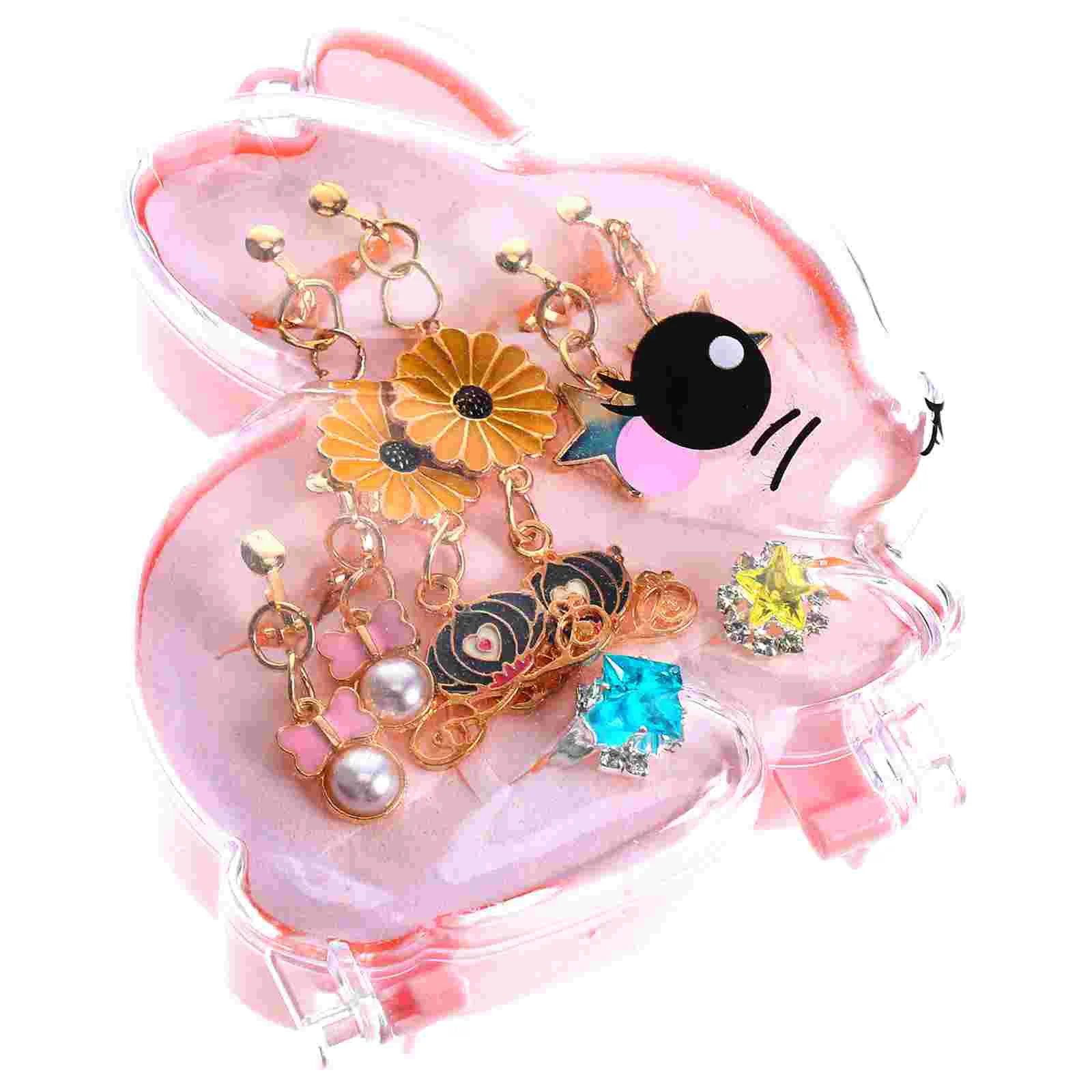 1 Set Little Girls' Cute Clip-On Earrings And Rings Set No Piercing Princess Costume Jewelry For Birthday Christmas Halloween Pa
1 Set Little Girls' Cute Clip-On Earrings And Rings Set No Piercing Princess Costume Jewelry For Birthday Christmas Halloween Pa
