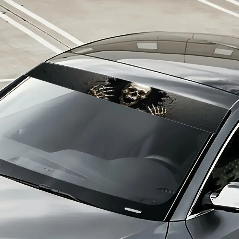 1 scary skull claw car windshield sticker, eye-catching gothic decal, suitable for any model, waterproof and weather-resistant
1 scary skull claw car windshield sticker, eye-catching gothic decal, suitable for any model, waterproof and weather-resistant