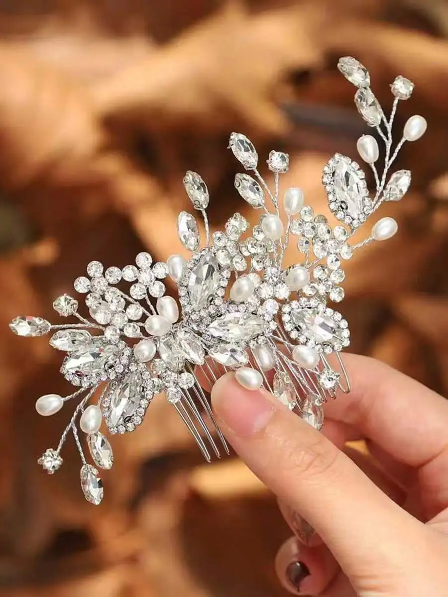Crystal Pearl Bridal Hair Comb For Women Wedding Accessory
Crystal Pearl Bridal Hair Comb For Women Wedding Accessory