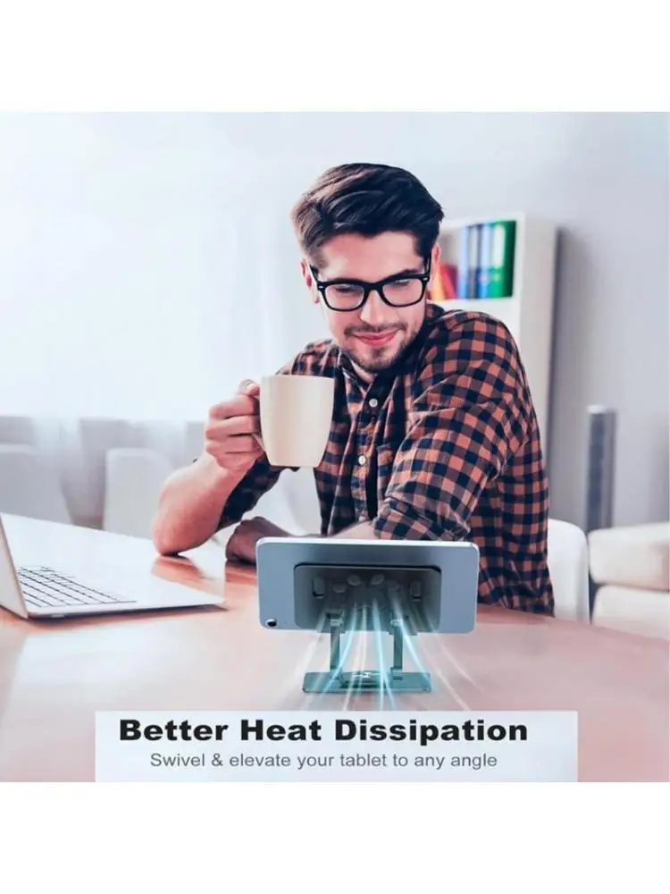 652F Portable Laptop Stand Foldable Support Base Notebook Stand Bracket 360 Degree Rotatable Laptop Computer Cooling Bracket