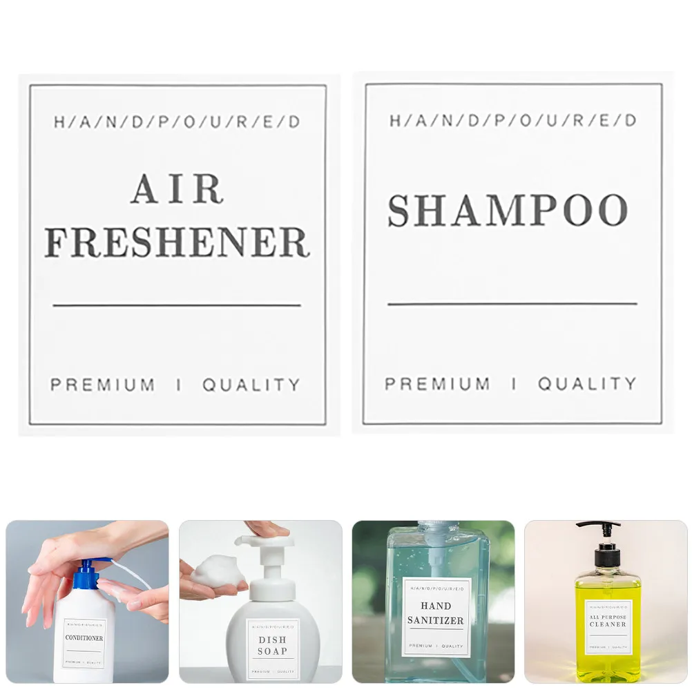 2Sets Waterproof Oilproof Bathroom Labels for Soap Dispensers Hand Soap Shampoo Bottles Minimalist White Black Adhesive Stickers
2Sets Waterproof Oilproof Bathroom Labels for Soap Dispensers Hand Soap Shampoo Bottles Minimalist White Black Adhesive Stickers