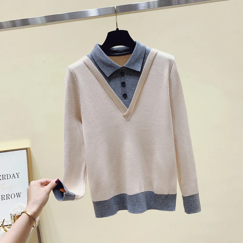 2024 Autumn and Winter New Women's Warm Patchwork Pullovers Knitted Top Korean Fashion Loose Sleeves Interior Sweaters M79
2024 Autumn and Winter New Women's Warm Patchwork Pullovers Knitted Top Korean Fashion Loose Sleeves Interior Sweaters M79