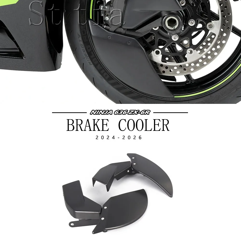 Motorcycle Air Ducts Side Cover Brake Cooler Disc Caliper Radiator For Kawasaki Ninja 636 ZX-6R ZX6R ZX 6R 2024 2025 2026
Motorcycle Air Ducts Side Cover Brake Cooler Disc Caliper Radiator For Kawasaki Ninja 636 ZX-6R ZX6R ZX 6R 2024 2025 2026