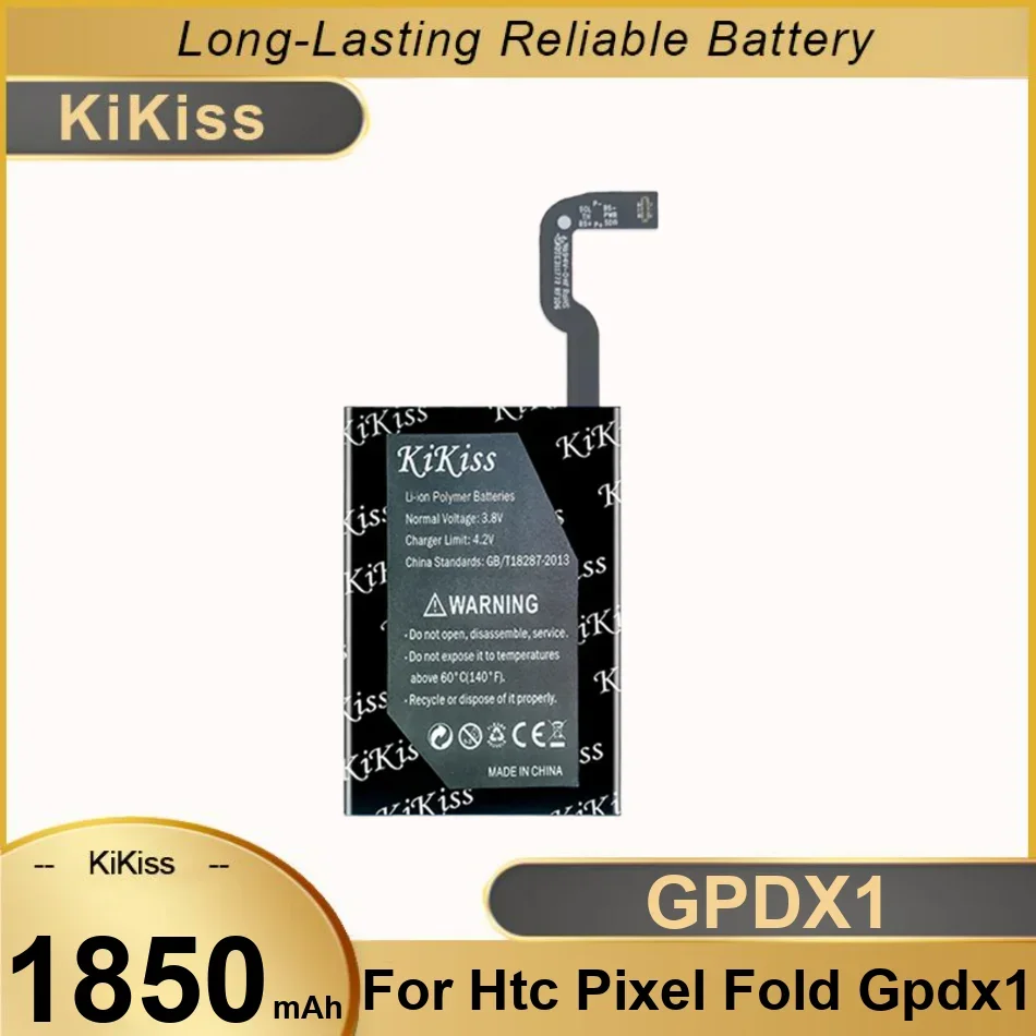 1850mAh Durable Mobile Phone Battery For HTC For Google Pixel Fold GPDX1 GPDX1(Foldable Phone)
1850mAh Durable Mobile Phone Battery For HTC For Google Pixel Fold GPDX1 GPDX1(Foldable Phone)