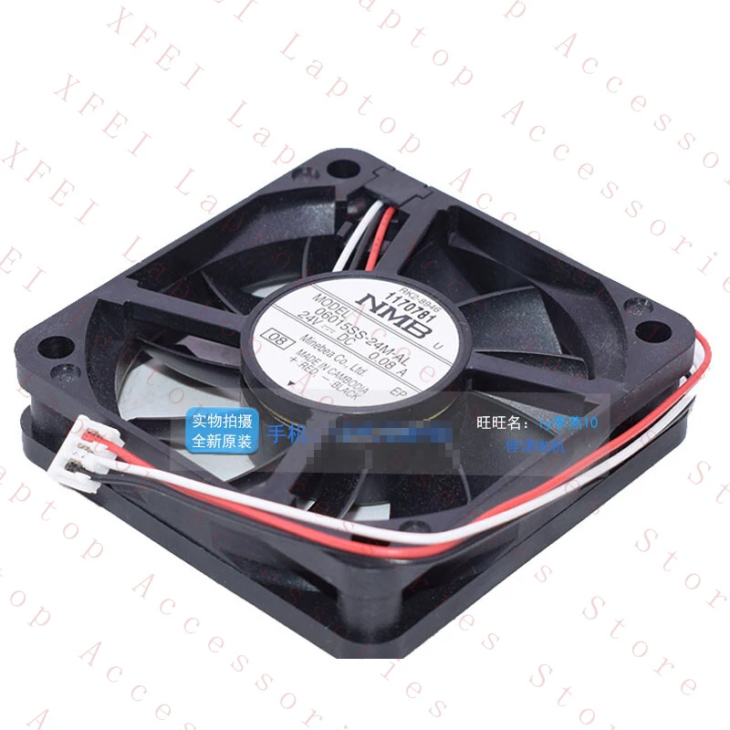 D 1PC FOR NMB 06015SS-24M-AL Cooling Fan 24V 0.08A 6 cm 3-wire
D 1PC FOR NMB 06015SS-24M-AL Cooling Fan 24V 0.08A 6 cm 3-wire