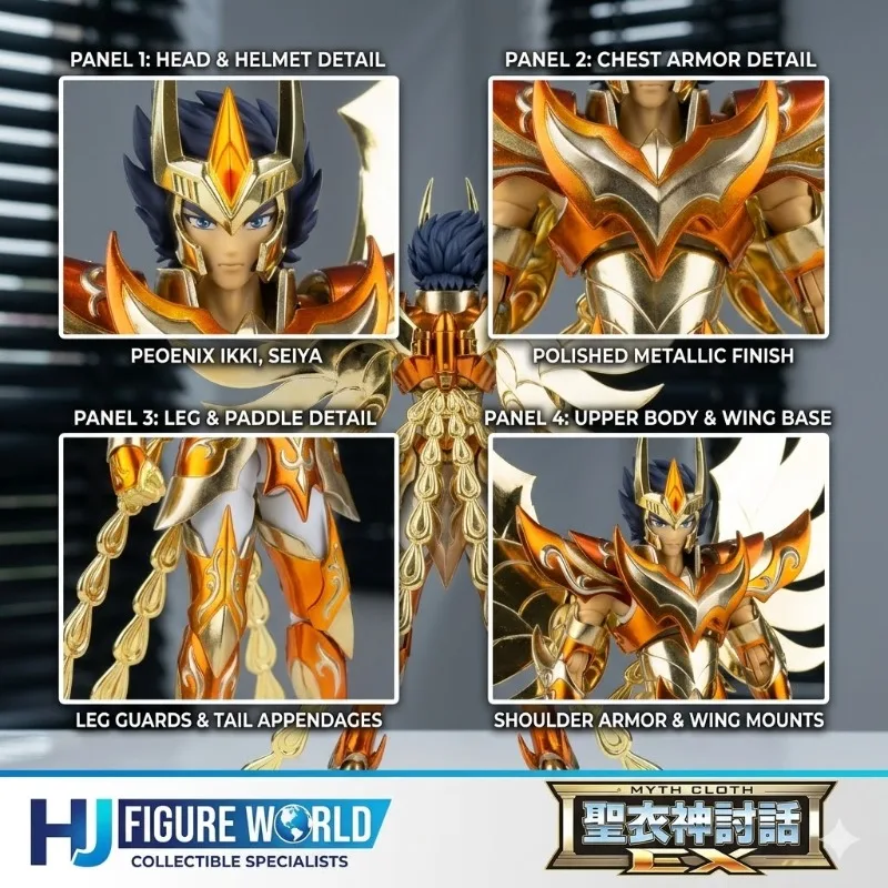 【In Stock】 Saint Seiya GT God Phoenix Ikki Myth Cloth EX Elysion Diecast Metal Armor Action Figure Collection Toy
【In Stock】 Saint Seiya GT God Phoenix Ikki Myth Cloth EX Elysion Diecast Metal Armor Action Figure Collection Toy
