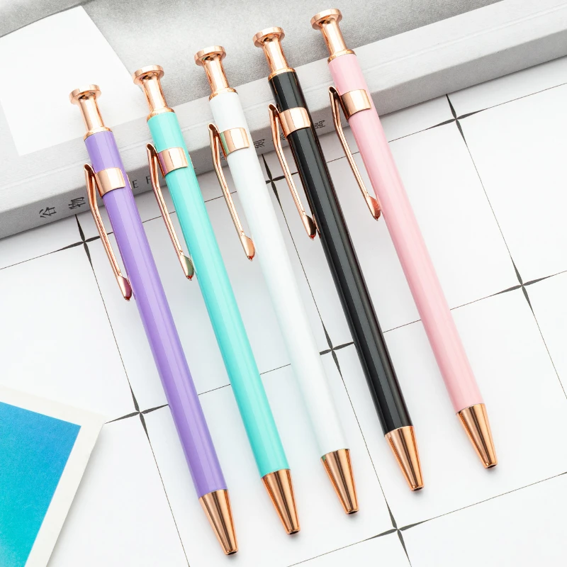20PCS New Press Ball Pen Office Student Stationery Metal Press Ball Pen Advertising Gift Pen
20PCS New Press Ball Pen Office Student Stationery Metal Press Ball Pen Advertising Gift Pen