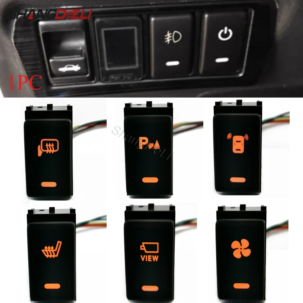 1PC Car LED Mirror Heater Radar Seat Heating View Switch Button with Wire for Nissan Patrol Y62 Tiida Qhashqai 2008 - 2015
1PC Car LED Mirror Heater Radar Seat Heating View Switch Button with Wire for Nissan Patrol Y62 Tiida Qhashqai 2008 - 2015