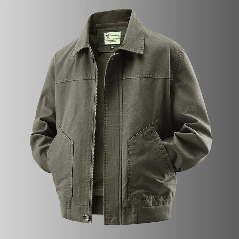 Washed Pure Cotton Jacket American Retro Style Loose Fit Collared Midlife Workwear Large Size Dad Clothes Spring Autumn Men's...
Washed Pure Cotton Jacket American Retro Style Loose Fit Collared Midlife Workwear Large Size Dad Clothes Spring Autumn Men's...