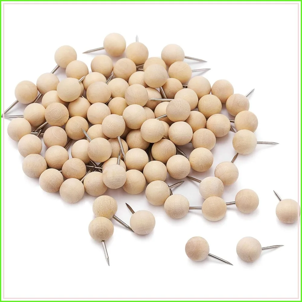 80 Pcs Wooden Push Pins Decorative Thumb Tacks Natural Round Head for Cork Board Bulletin Board Wall Calendar Photo Office Supplies
80 Pcs Wooden Push Pins Decorative Thumb Tacks Natural Round Head for Cork Board Bulletin Board Wall Calendar Photo Office Supplies