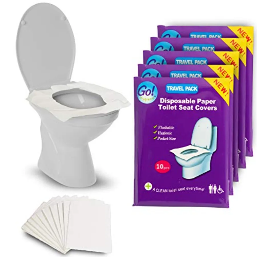 XL Travel Pack of 4 Packs 40-Count + 1 Free Pack (10-Count)! - Disposable Toilet Seat Covers - New!
XL Travel Pack of 4 Packs 40-Count + 1 Free Pack (10-Count)! - Disposable Toilet Seat Covers - New!