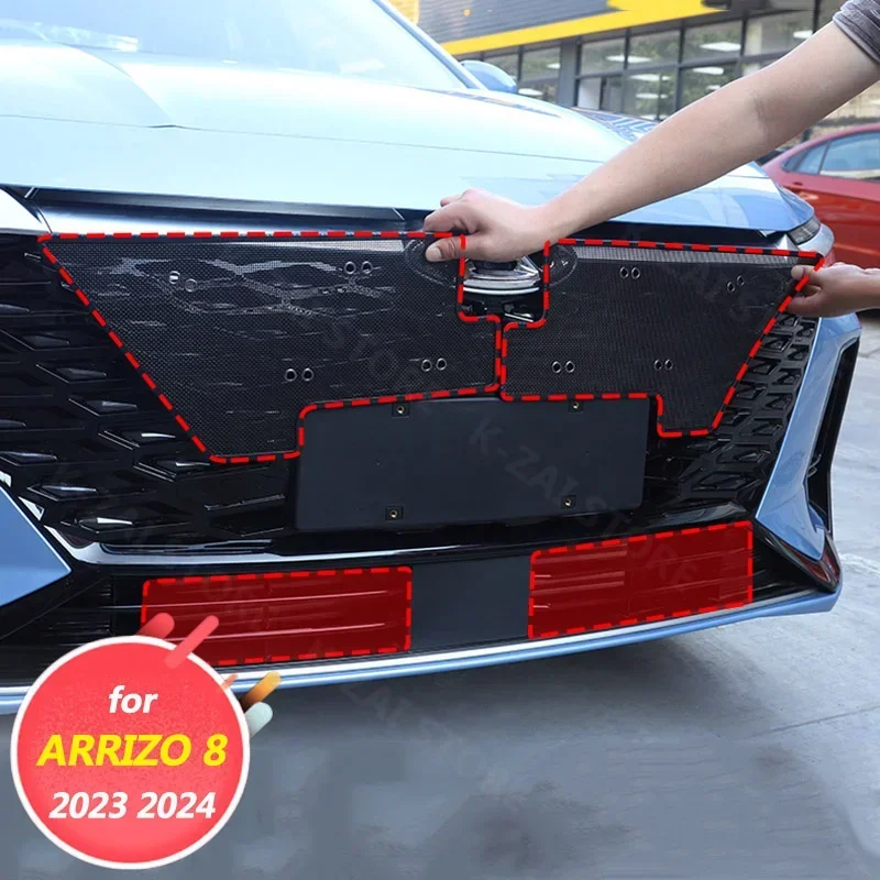 Car exterior decoration accessories, front grille, insect proof cover, metal shielding mesh for Chery ARRIZO 8 2023 2024
Car exterior decoration accessories, front grille, insect proof cover, metal shielding mesh for Chery ARRIZO 8 2023 2024
