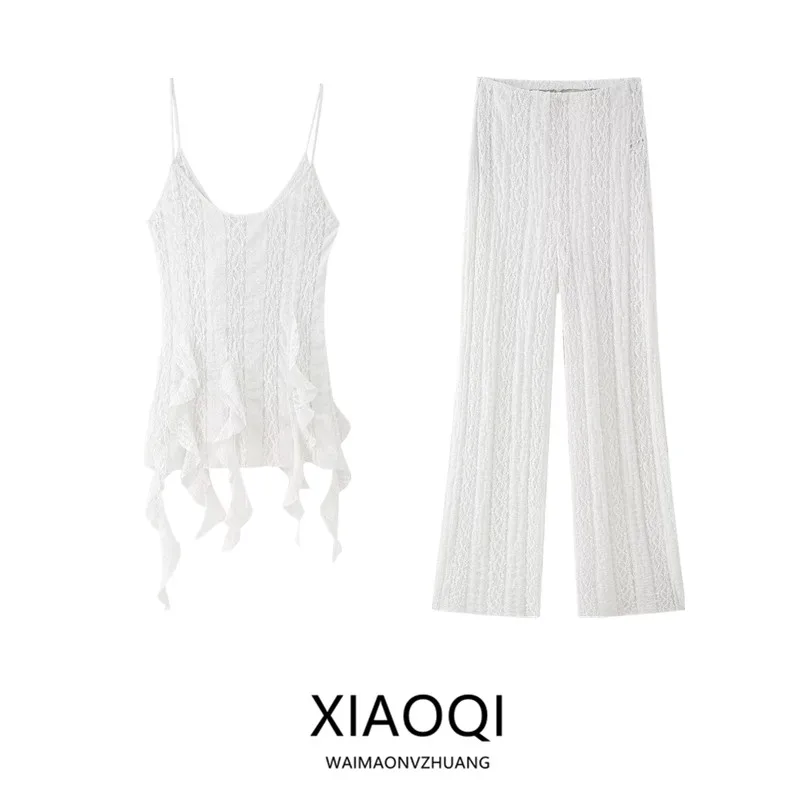 Summer 2025 New Arrival Women's Faion Top with Lace Decoration arp Hemline 25-35 Years Old Suitable for Casual Wear
Summer 2025 New Arrival Women's Faion Top with Lace Decoration arp Hemline 25-35 Years Old Suitable for Casual Wear