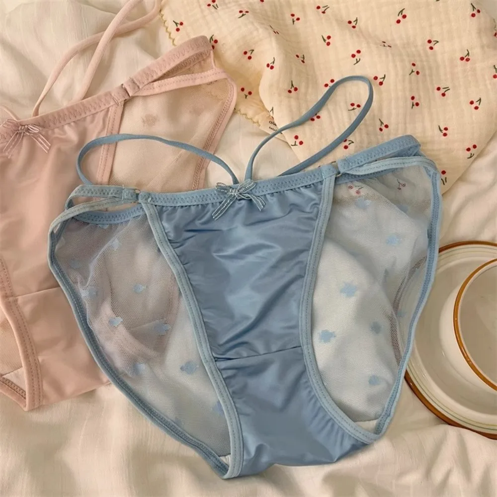 Satin Silk Mesh Bowknot Panties Breathable Low Waist Thin Belt Floral Transparent Briefs Hollow Out Traceless Daily
Satin Silk Mesh Bowknot Panties Breathable Low Waist Thin Belt Floral Transparent Briefs Hollow Out Traceless Daily