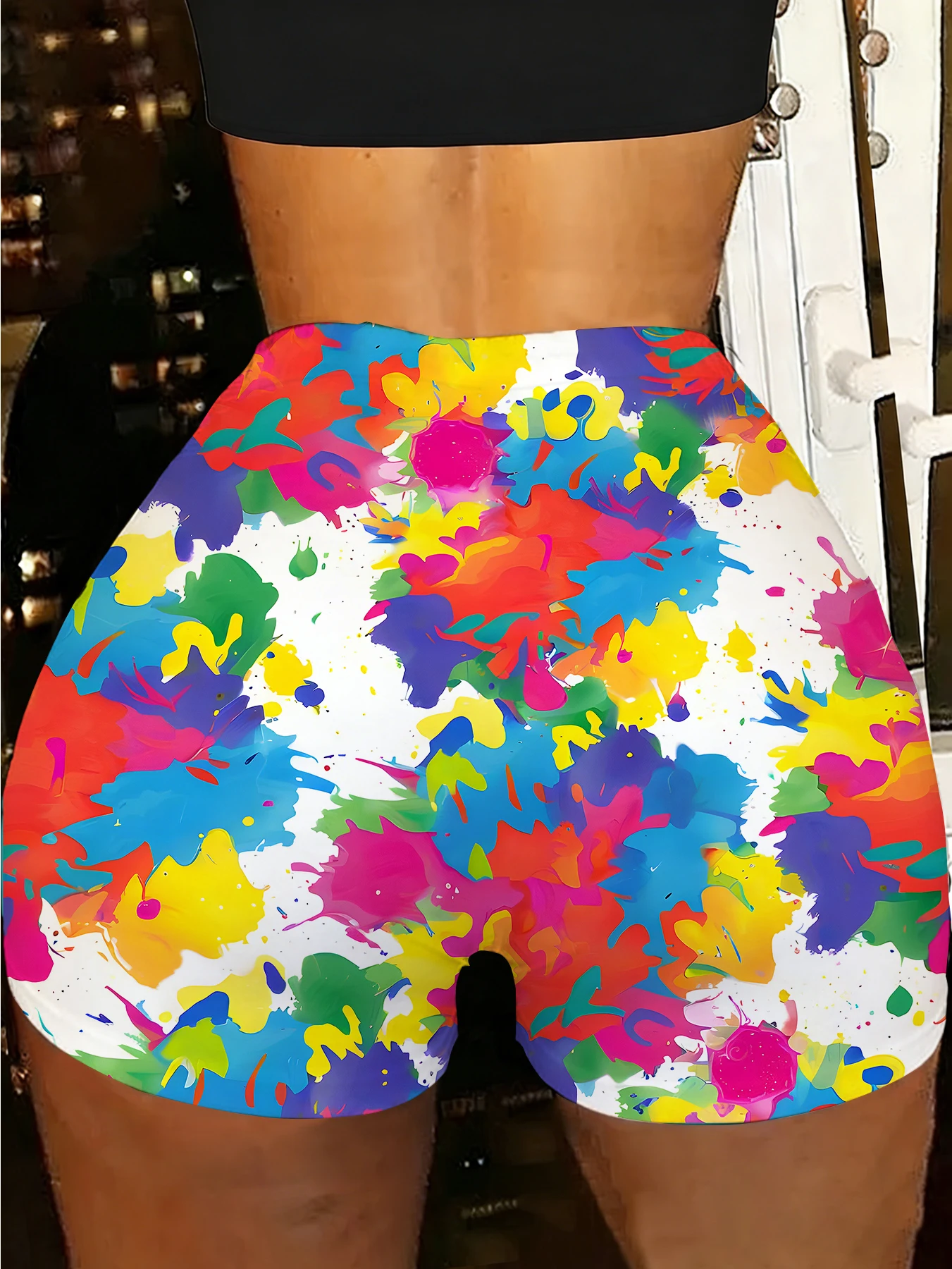 Women's Floral Printed Polyester Knit Shorts Elastic Waist Breathable Casual Daily Wear Bottoms
Women's Floral Printed Polyester Knit Shorts Elastic Waist Breathable Casual Daily Wear Bottoms