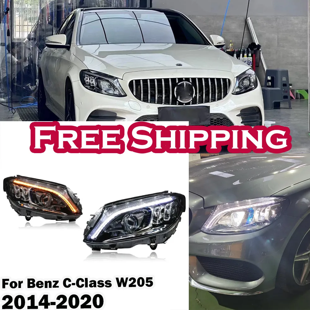 Car Head Lamp Assembly For Benz C-Class W205 C200 C260 2014-2020 Upgrade Modified to NEW Dynamic Turn Signal Lamp Car Head Lamp
Car Head Lamp Assembly For Benz C-Class W205 C200 C260 2014-2020 Upgrade Modified to NEW Dynamic Turn Signal Lamp Car Head Lamp