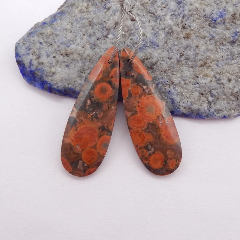 Natural Stone Water Drop Earrings For Women, Handmade Birds'Eye Jasper Statement Earrings, Party Gifts,DIY Jewelry,39x13x5mm,7g
Natural Stone Water Drop Earrings For Women, Handmade Birds'Eye Jasper Statement Earrings, Party Gifts,DIY Jewelry,39x13x5mm,7g
