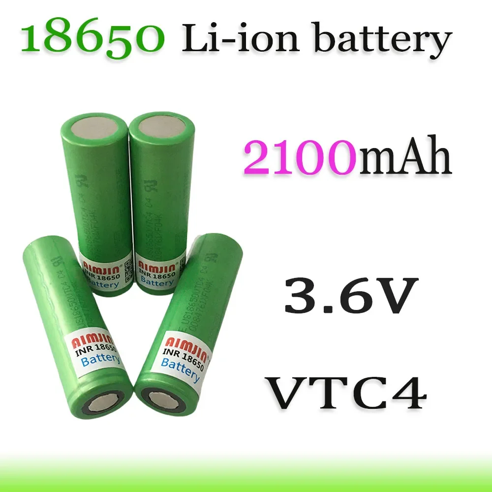 18650 VTC4 3.6V 2100mAh New original battery For Us 18650 30A toys tools flashlight battery
18650 VTC4 3.6V 2100mAh New original battery For Us 18650 30A toys tools flashlight battery
