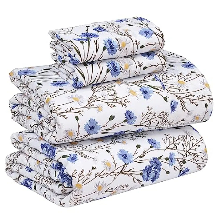 100% Cotton Sheets Size Percale Bedding, Cooling and Breathable Floral Design, Durable with a Crisp, Soft and Comfortable Feel,
100% Cotton Sheets Size Percale Bedding, Cooling and Breathable Floral Design, Durable with a Crisp, Soft and Comfortable Feel,
