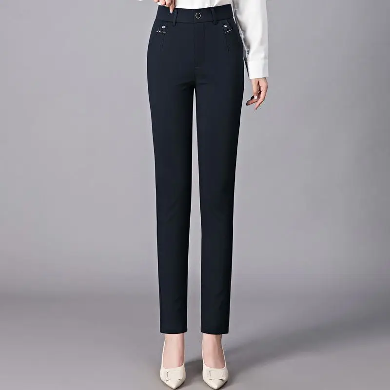 Spring Thin High Waist Simple Versatile Straight Leg Pants Commuting Solid Zipper Button Patchwork Pocket Loose Casual Trousers
Spring Thin High Waist Simple Versatile Straight Leg Pants Commuting Solid Zipper Button Patchwork Pocket Loose Casual Trousers