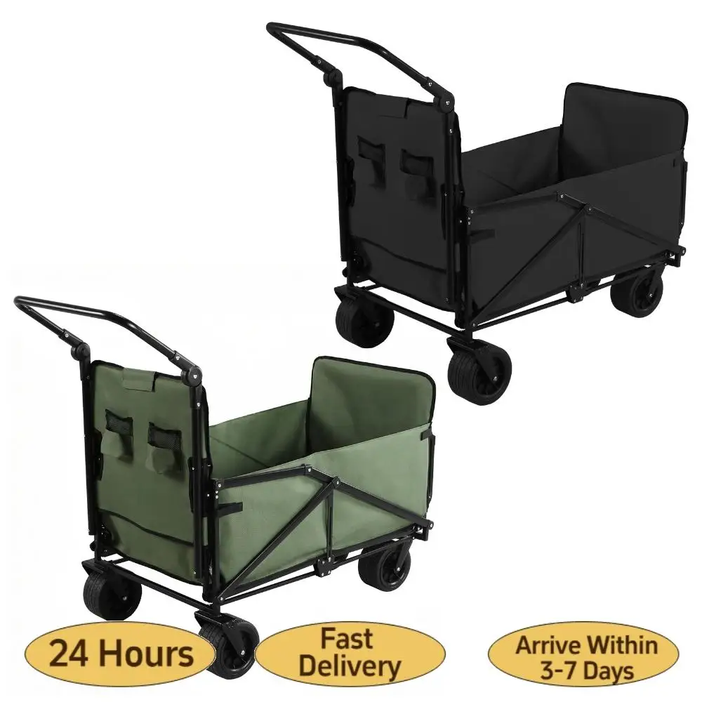 2-in-1 Collapsible Wagon 440lbs Capacity Folding Chair Cart with All-Terrain Wheels for Grocery Sports Garden Shopping Camping
2-in-1 Collapsible Wagon 440lbs Capacity Folding Chair Cart with All-Terrain Wheels for Grocery Sports Garden Shopping Camping