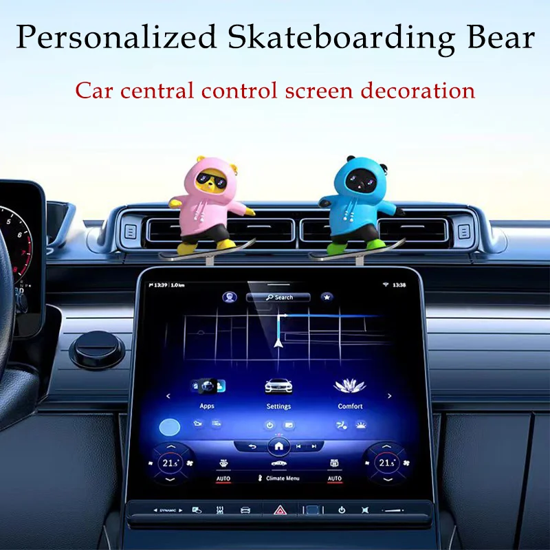 A sliding bear Car accessories Skateboarding Bear Fun car central control screen decoration Individualized Skateboarding Bear
A sliding bear Car accessories Skateboarding Bear Fun car central control screen decoration Individualized Skateboarding Bear