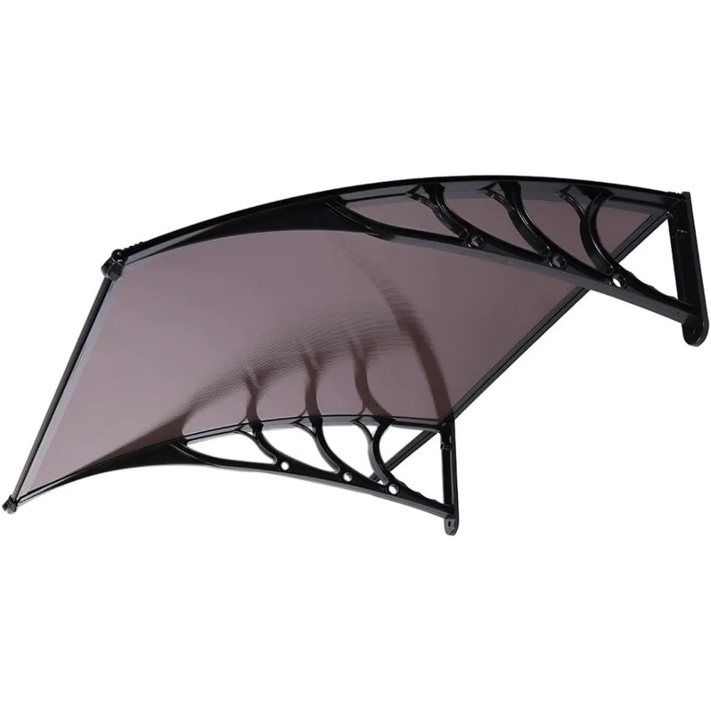 Polycarbonate Window Door Awning Canopy Brown with Black Bracket 40 Inch x 40 Inch
Polycarbonate Window Door Awning Canopy Brown with Black Bracket 40 Inch x 40 Inch
