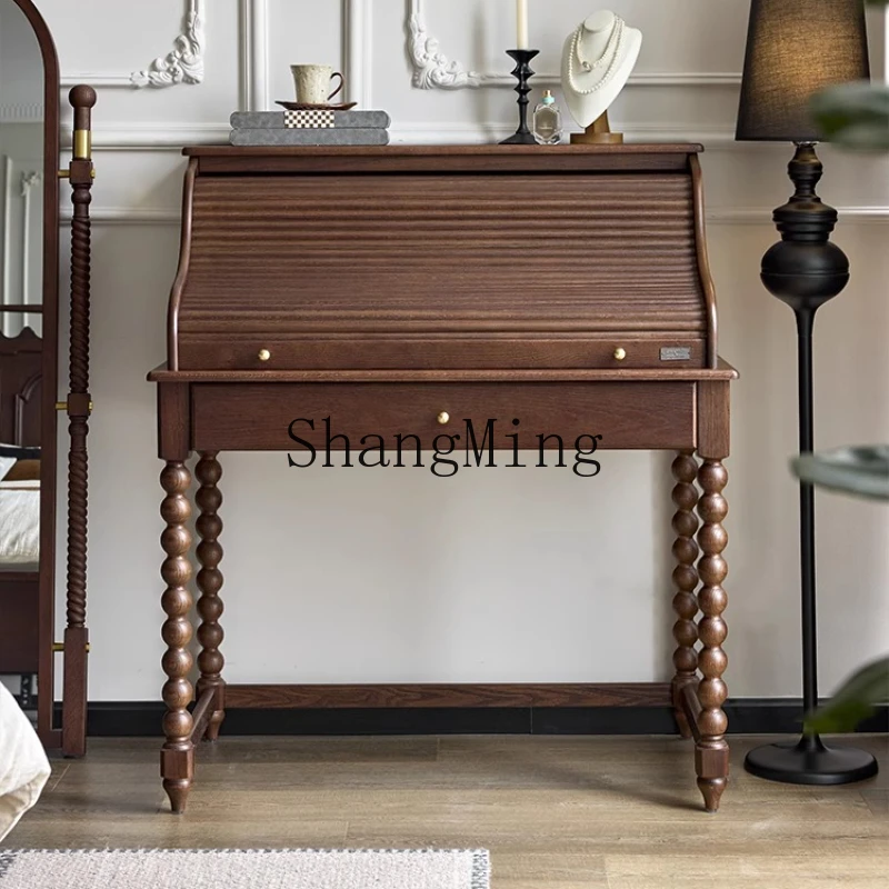 ZYY antique retro solid wood makeup table small apartment high-end storage cabinet dressing mirror 
ZYY antique retro solid wood makeup table small apartment high-end storage cabinet dressing mirror