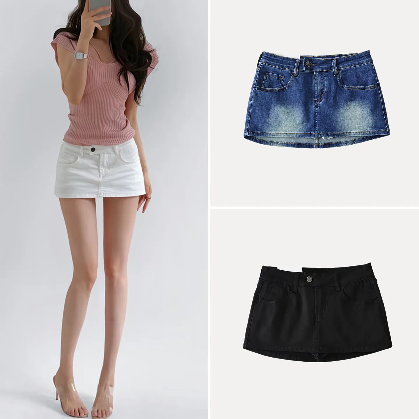 Low Waist Button up Skirt Classic American Style Women's Fashion Spring Collection Slim Fit Design ZADATA Brand
Low Waist Button up Skirt Classic American Style Women's Fashion Spring Collection Slim Fit Design ZADATA Brand