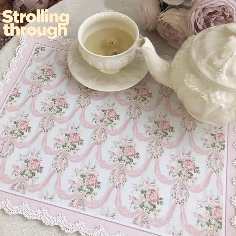 French Printed Placemat Home Kitchen Dining Table Protective Mats Rectangular Lace Coaster Home Decor Placemats Pot Mat Cloth
French Printed Placemat Home Kitchen Dining Table Protective Mats Rectangular Lace Coaster Home Decor Placemats Pot Mat Cloth