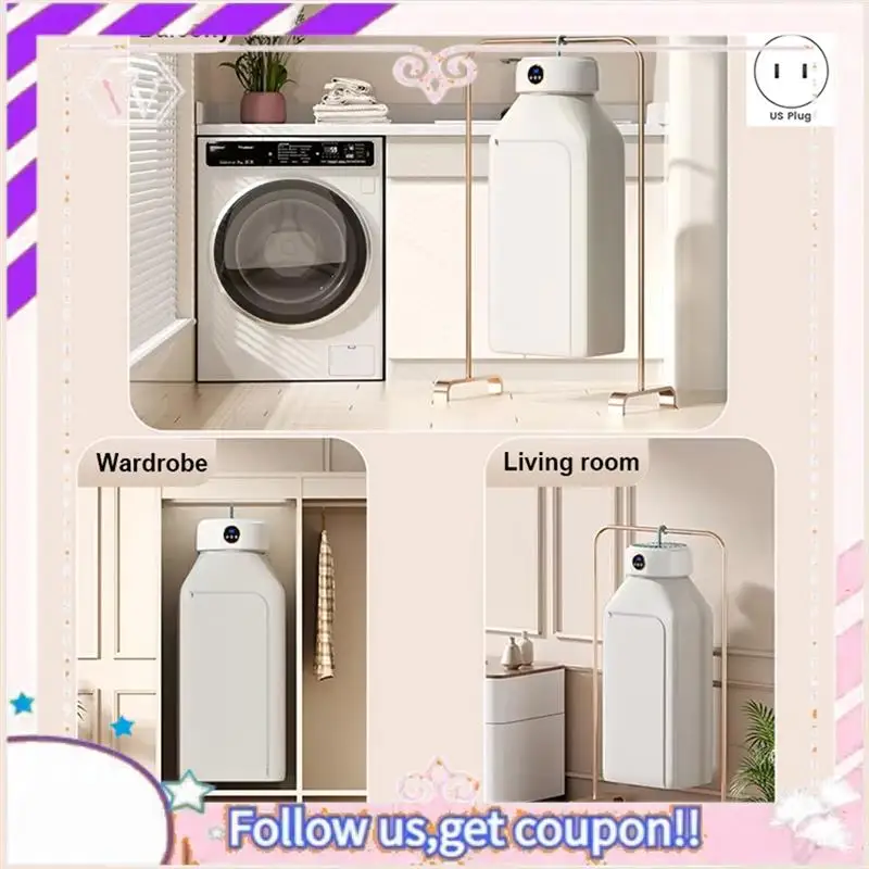 Durable Clothes Dryer With Heater Fan, Travel Garment Drying Hanger Laundry Air Dehydrator With Timing Function US Plug
Durable Clothes Dryer With Heater Fan, Travel Garment Drying Hanger Laundry Air Dehydrator With Timing Function US Plug