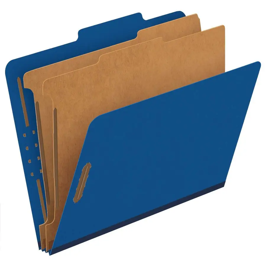 Classification Folders, 2 Dividers, 2 Fasteners, Letter, Dark Blue, 10 Box 24132P
Classification Folders, 2 Dividers, 2 Fasteners, Letter, Dark Blue, 10 Box 24132P