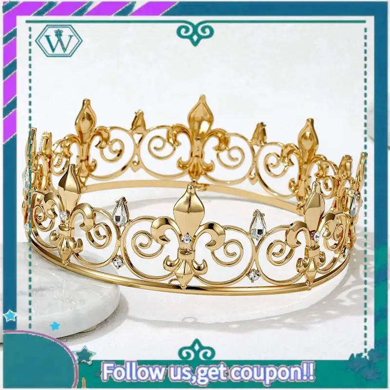 Premium 5X Royal King Crown For Men - Metal Prince Crowns And Tiaras, Full Round Birthday Party Hats,Medieval Accessories (Gold)
Premium 5X Royal King Crown For Men - Metal Prince Crowns And Tiaras, Full Round Birthday Party Hats,Medieval Accessories (Gold)