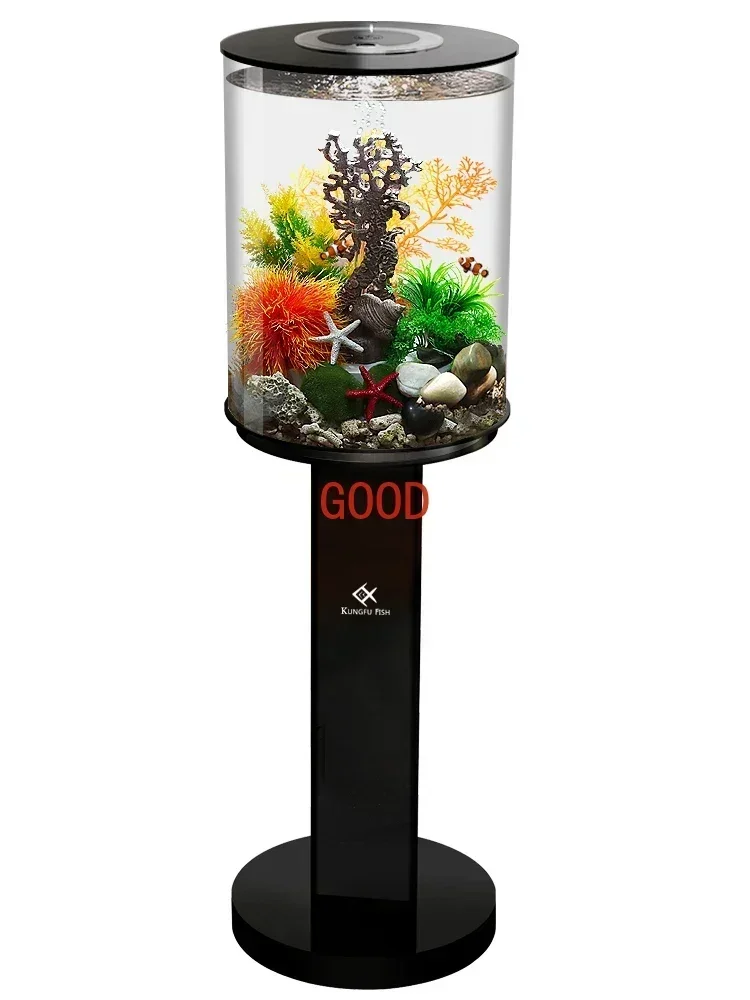 Fish Tank Ecological Living Room Fish Tank Fish Globe round Aerating Floor Aquarium
Fish Tank Ecological Living Room Fish Tank Fish Globe round Aerating Floor Aquarium