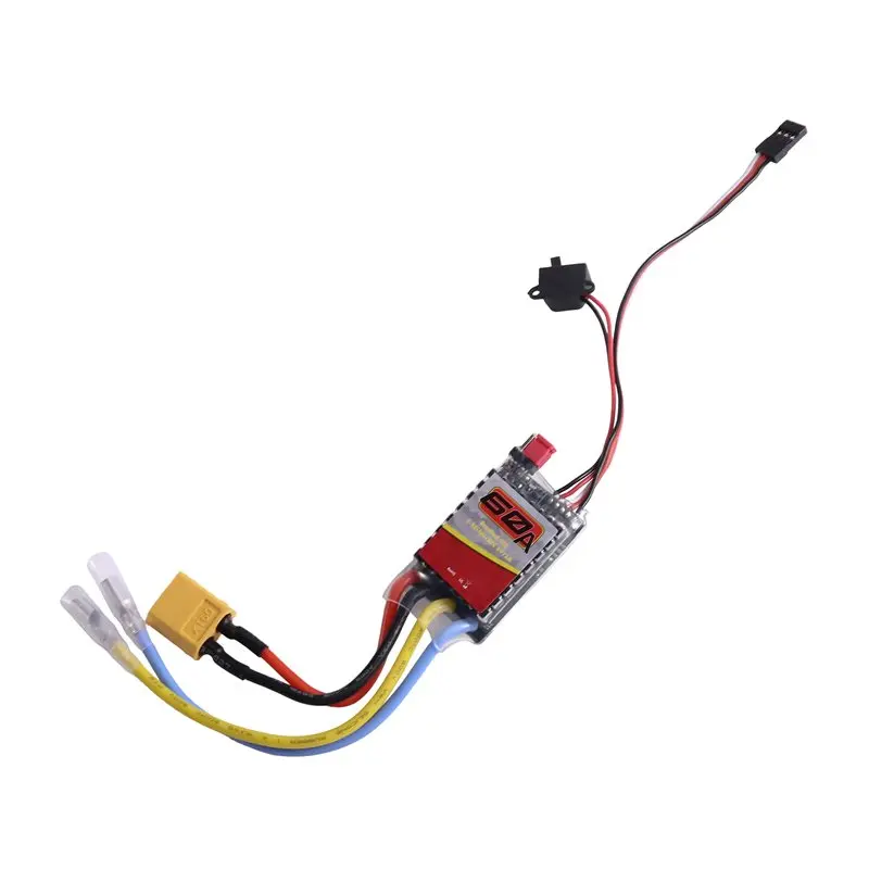 MACH-60A Brushed RC ESC Electronic Speed Controller For 540/3650/3670 Brush Motor Model Car With XT60 Power Plug
MACH-60A Brushed RC ESC Electronic Speed Controller For 540/3650/3670 Brush Motor Model Car With XT60 Power Plug