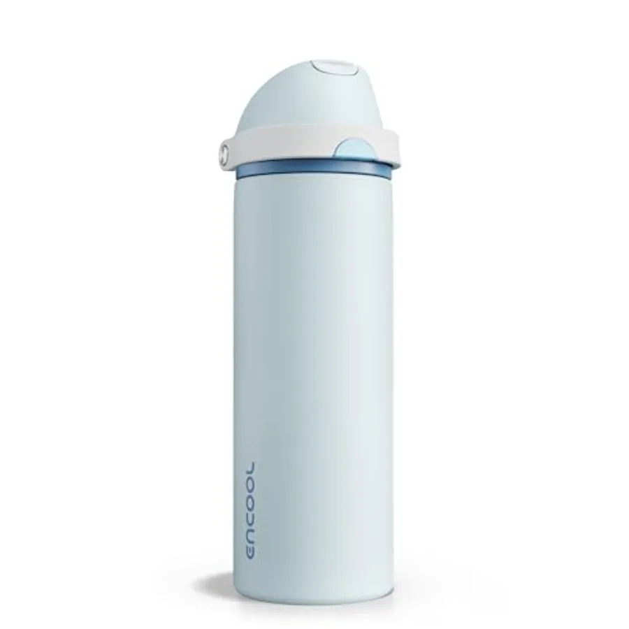 Insulated stainless steel water bottle with straw for sports, travel, gym silver, leak-proof push-button lid, BPA-free, keeps c
Insulated stainless steel water bottle with straw for sports, travel, gym silver, leak-proof push-button lid, BPA-free, keeps c