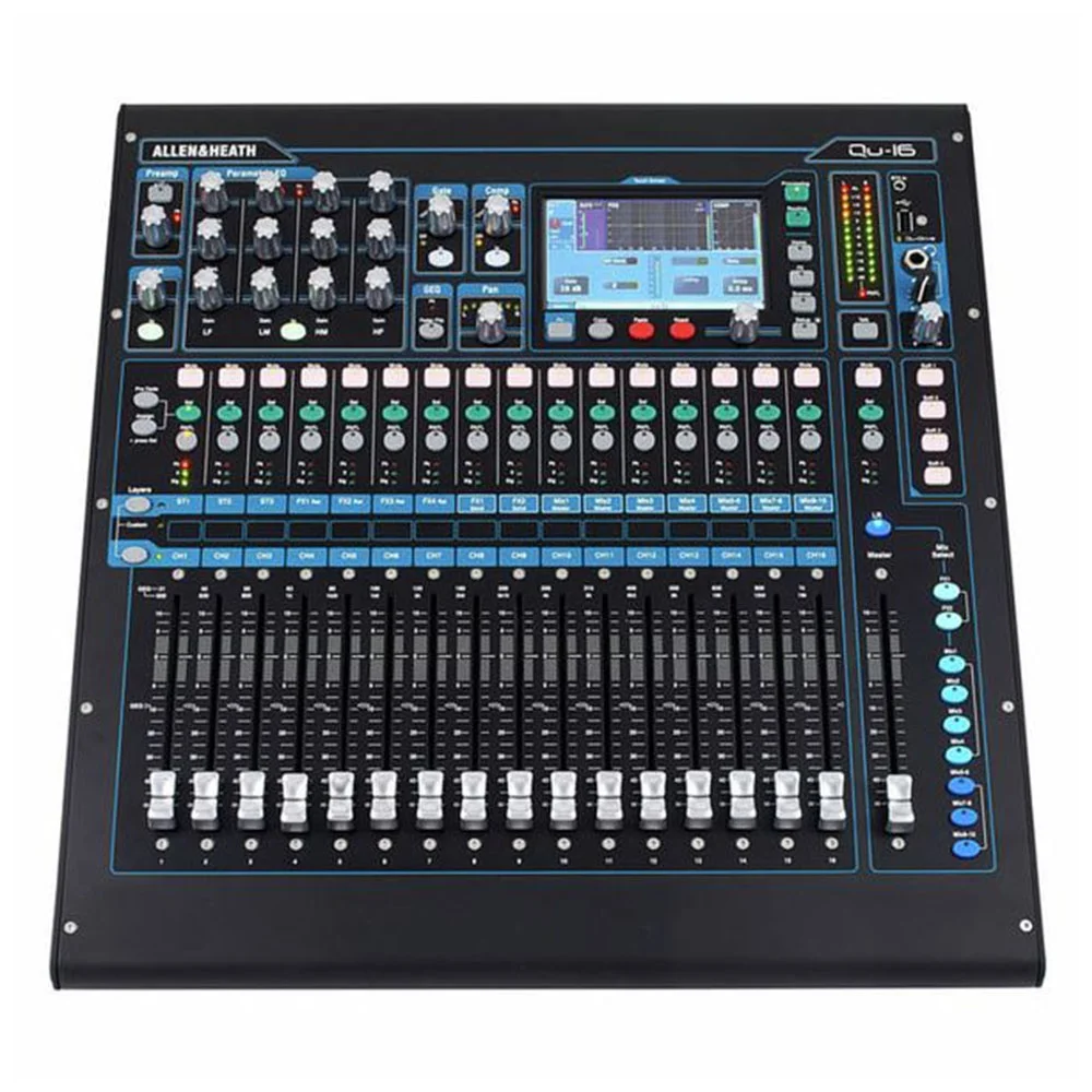 Allen & Heath Qu-16 Digital Mixer 16 Mono Inputs 12 Mix Outputs Line Array Speaker System Sound Mixer
Allen & Heath Qu-16 Digital Mixer 16 Mono Inputs 12 Mix Outputs Line Array Speaker System Sound Mixer