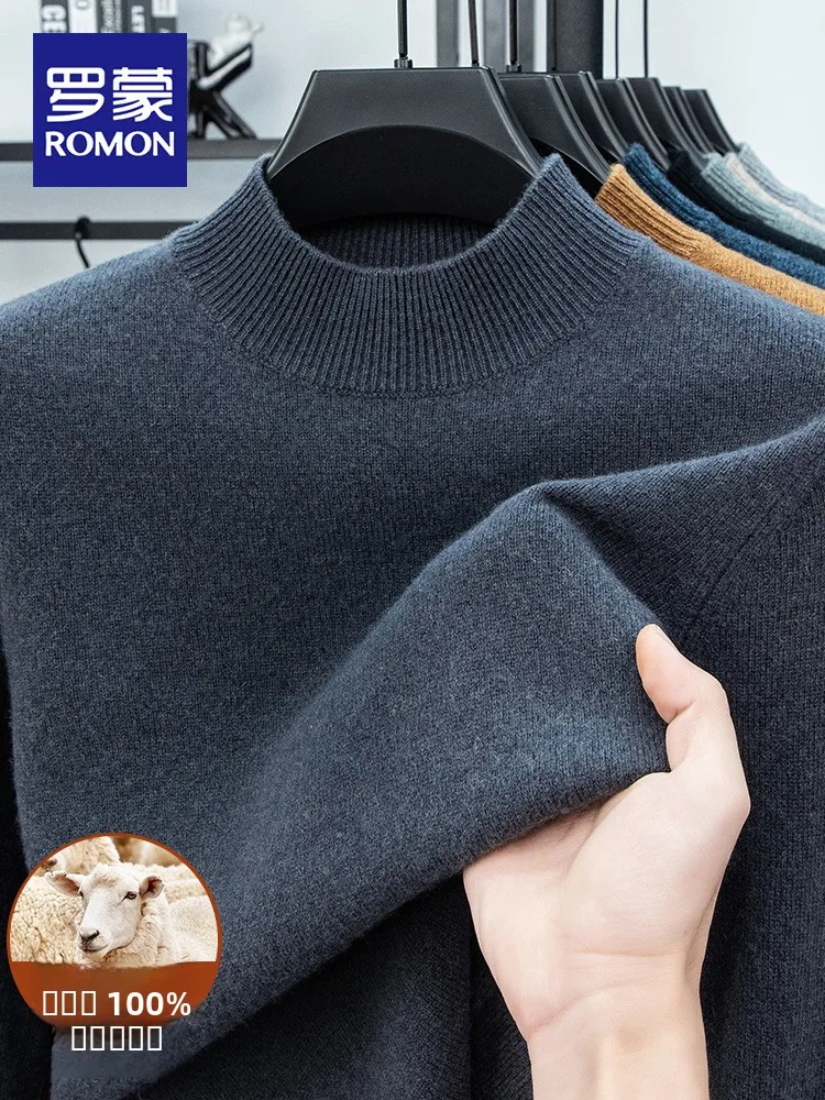 Мужской вязаный свитер из 100% шерсти, высокий воротник, зимний, комфортный, теплый, повседневный, деловой, длинный рукав, коллекция Mid-Year
Мужской вязаный свитер из 100% шерсти, высокий воротник, зимний, комфортный, теплый, повседневный, деловой, длинный рукав, коллекция Mid-Year