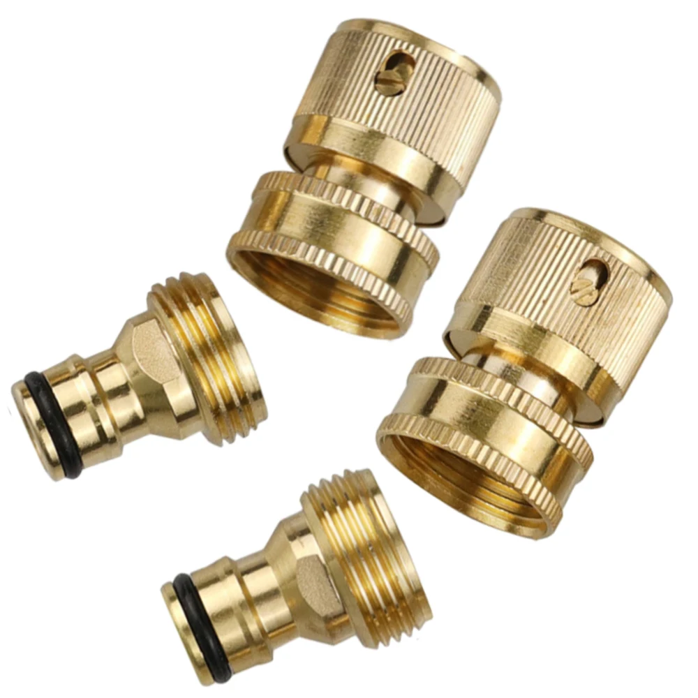 Yellow Devices Brass 3/4 Hose Quick Connector Easy Connect Fitting Threaded Connectors Quick Connect Hose Fittings
Yellow Devices Brass 3/4 Hose Quick Connector Easy Connect Fitting Threaded Connectors Quick Connect Hose Fittings