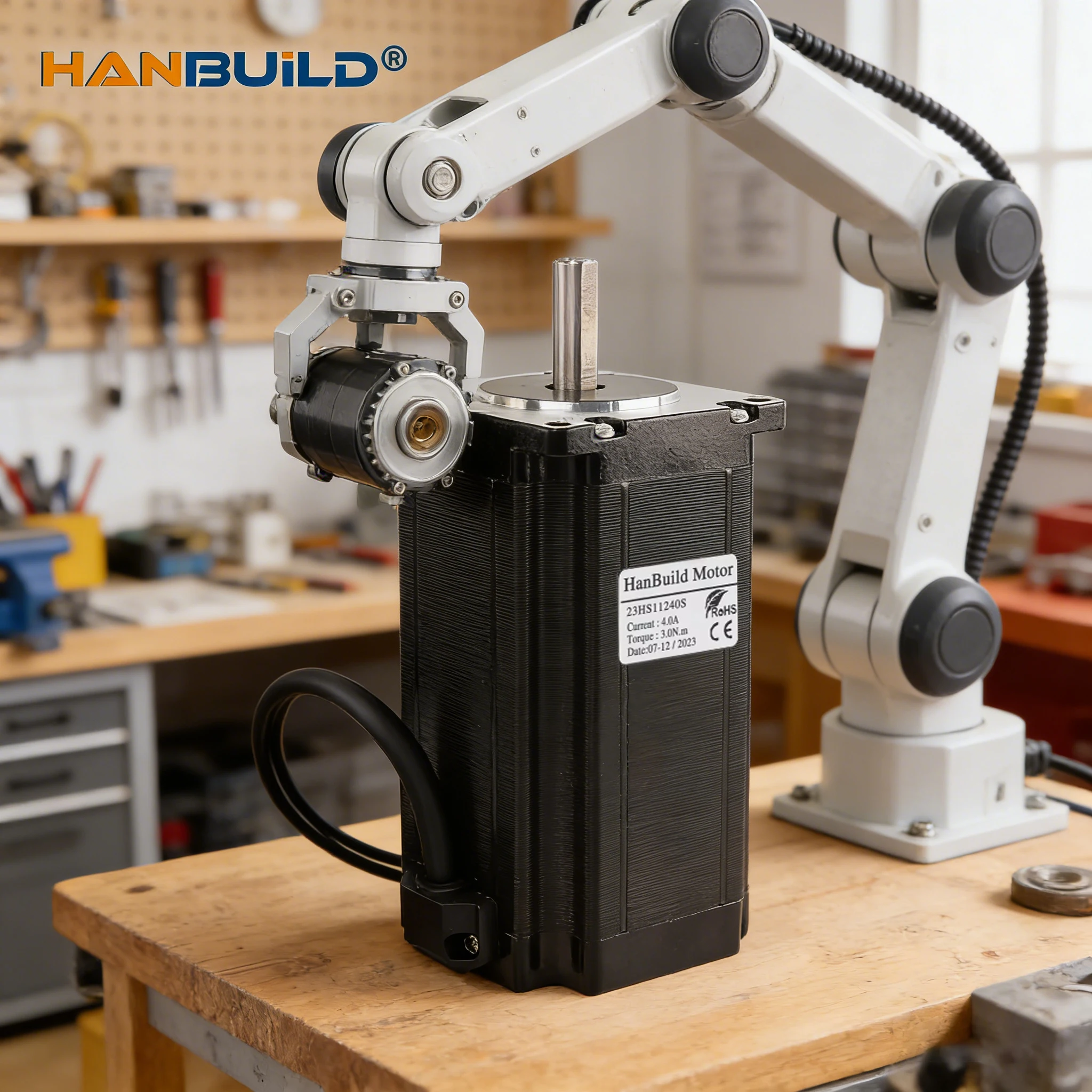 hanbuild NEMA23 Stepper Motor 4.0A 300N.CM 4-lead 23HS11240 Nema 23 Stepper Motor 57 Series motor for 3D printer accessories
hanbuild NEMA23 Stepper Motor 4.0A 300N.CM 4-lead 23HS11240 Nema 23 Stepper Motor 57 Series motor for 3D printer accessories
