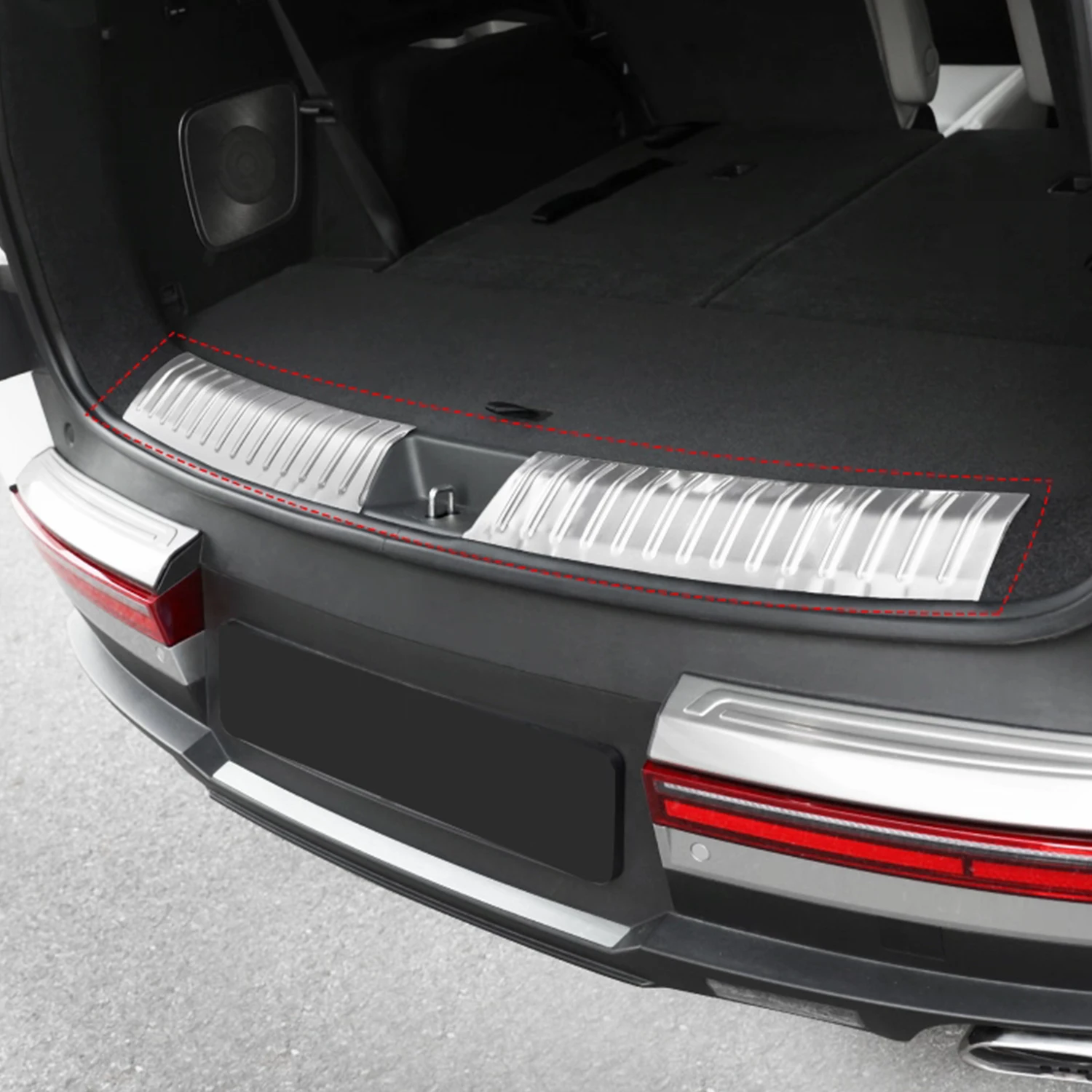 Для Hyundai Santa Fe MX5 2024 2025 2026 стальной задний багажник, внутренняя защита бампера, накладка на порог, автомобильные аксессуары, 2 шт.
Для Hyundai Santa Fe MX5 2024 2025 2026 стальной задний багажник, внутренняя защита бампера, накладка на порог, автомобильные аксессуары, 2 шт.