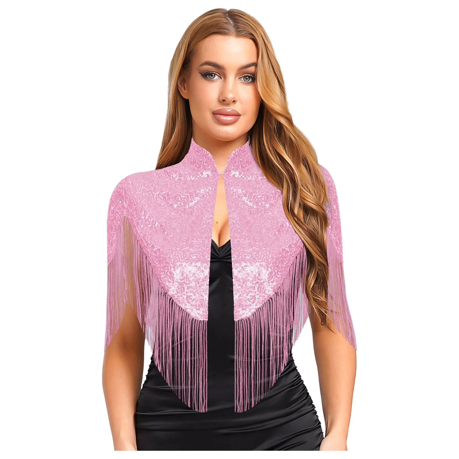 Elegant Women Sequin Tassel Shawl Wraps Evening Party Banquet Cape Dress Accessory Shawl for Party Fancy Dress Ascot Race Shawl
Elegant Women Sequin Tassel Shawl Wraps Evening Party Banquet Cape Dress Accessory Shawl for Party Fancy Dress Ascot Race Shawl