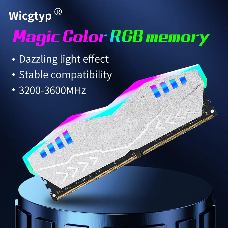 Wicgtyp RGB Memory Ram DDR4 32gb 16GB 3200mhz 8GB 2666Mhz Memoria DDR4 Heat sink Dual Channel ddr4 ram for Desktop AMD Computer
Wicgtyp RGB Memory Ram DDR4 32gb 16GB 3200mhz 8GB 2666Mhz Memoria DDR4 Heat sink Dual Channel ddr4 ram for Desktop AMD Computer