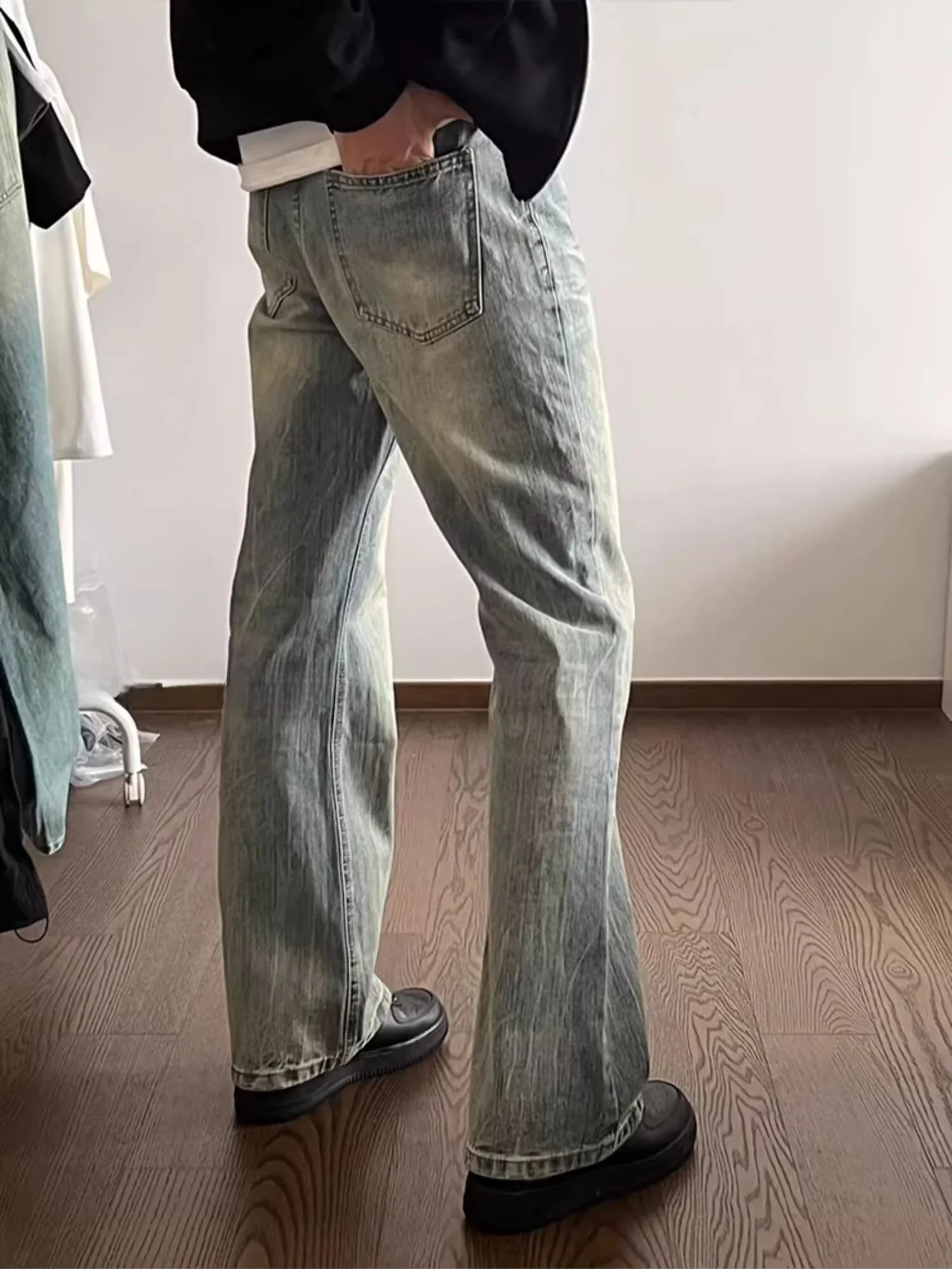 Light Blue Lightning Pattern Men's Jeans High Waist Slim Fit Straight Leg High Street Style Autumn Wear Resistant Zipper Closure
Light Blue Lightning Pattern Men's Jeans High Waist Slim Fit Straight Leg High Street Style Autumn Wear Resistant Zipper Closure