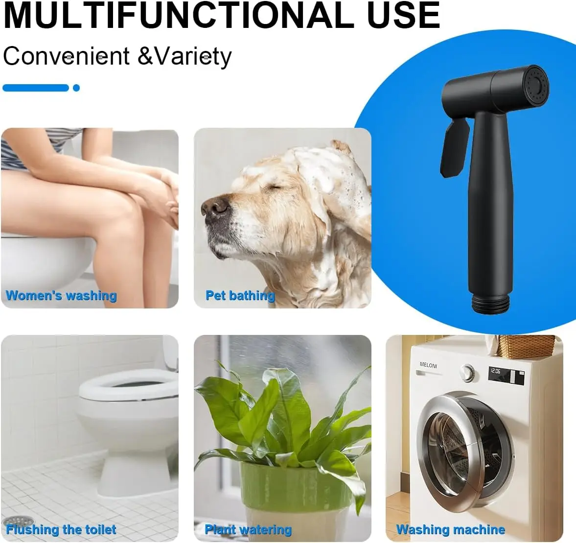 Bidet Sprayer Hand-held Bidet Sprayer Adjustable Water Pressure with Bidet Hose and Base Toilet Sprayer for Baby/Feminine Wash
Bidet Sprayer Hand-held Bidet Sprayer Adjustable Water Pressure with Bidet Hose and Base Toilet Sprayer for Baby/Feminine Wash
