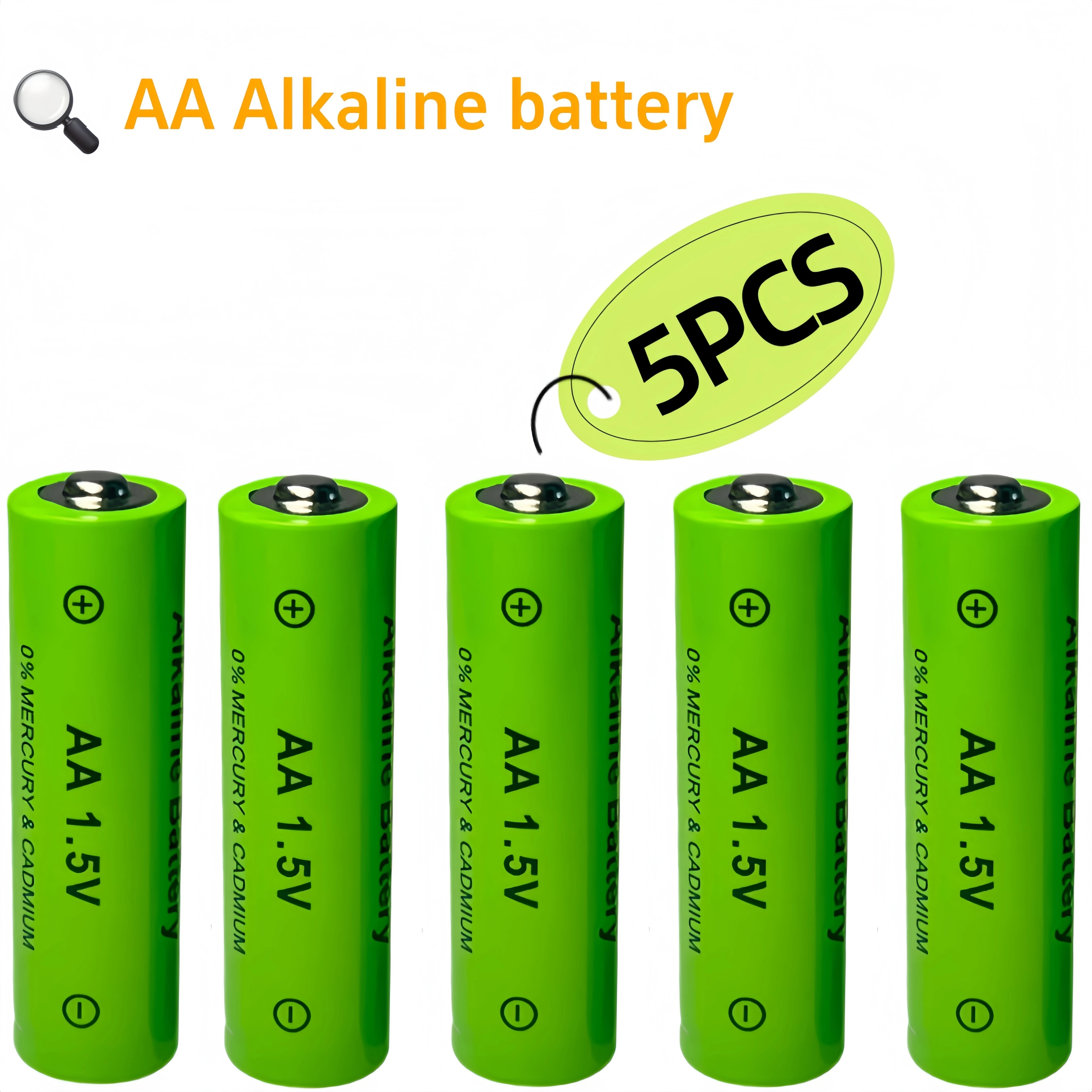 AA 1.5V large-capacity alkaline battery, mercury-free, stable power. For flashlights, toys, clocks, replace Ni-MH batteries.
AA 1.5V large-capacity alkaline battery, mercury-free, stable power. For flashlights, toys, clocks, replace Ni-MH batteries.
