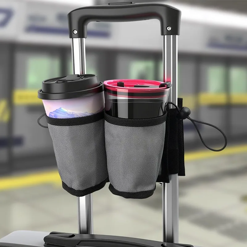 Suitcase Cup Holder Travel Drink Carrier Bag Oxford Waterproof Bottle Holder Portable Luggage Handle for Coffee Mug Water Bottle
Suitcase Cup Holder Travel Drink Carrier Bag Oxford Waterproof Bottle Holder Portable Luggage Handle for Coffee Mug Water Bottle