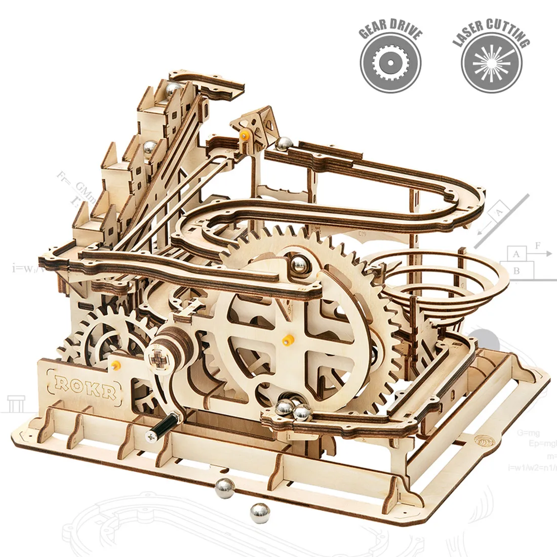 ROKR Wooden 3D Puzzle Marble Parkour Big Funnel Marble Run DIY Roller Coaster Toys Model Building Kit Gift for Adults Kids
ROKR Wooden 3D Puzzle Marble Parkour Big Funnel Marble Run DIY Roller Coaster Toys Model Building Kit Gift for Adults Kids