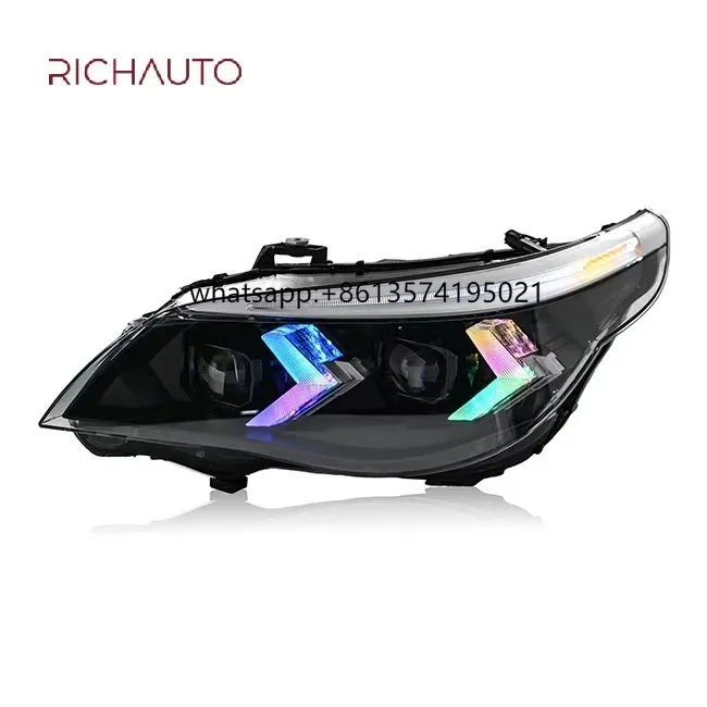 High Quality Car Front Lamp forE60 520i 520d 523i 525i 530i 2003-2010 Rgb Remote-controlled Color-changing DRL Headlight
High Quality Car Front Lamp forE60 520i 520d 523i 525i 530i 2003-2010 Rgb Remote-controlled Color-changing DRL Headlight